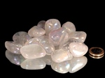 Bergkristall Trommelsteine 'Aqua Aura' - 0,5 kg
