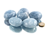 Calcit blau Pebbles/XL Trommelsteine 0,5 kg