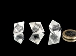 Oktaeder - Bergkristall (Platonischer Körper)