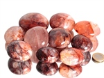 Quarz rot Pebbles/XL Trommelsteine 0,5 kg