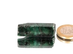 Smaragd Kristall poliert