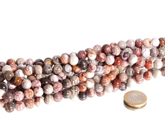 Laguna Lace Achat 8 mm Kugelkettenstrang