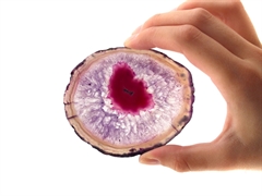 Achatscheiben violett 0,5 kg