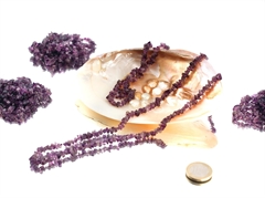 Amethyst Splitterkette lang
