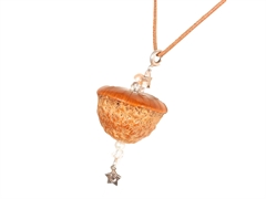 Anhänger Perle und Bergkristall