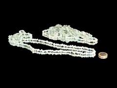 Aquamarin Splitterkette lang