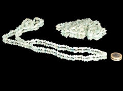 Aquamarin Splitterkette lang