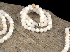 Baryt Kugelkette 8 mm / 45 cm