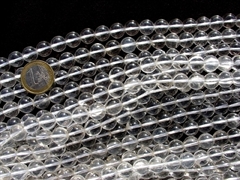 Bergkristall 10 mm Kugelkettenstrang