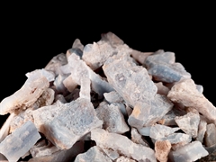 blauer Chalcedon Rohsteine Kristallisiert Lot