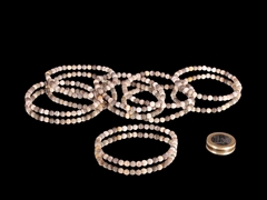 Feuerstein Kugelarmband 4 mm
