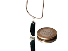 blauer Turmalin - Indigolith Anhänger 925