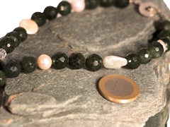 Jadeit-Perlen Halskette