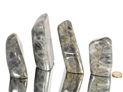 4 Stück Labradorit Freiformen - Spezialfarben!