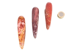 Jaspis rot rund Massagekristall / Massagegriffl