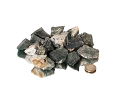 Moosachat kleine Rohsteine (2-6 cm) - 1 kg