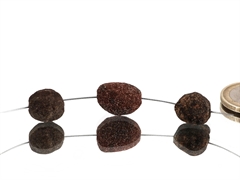 Moqui Marbles mini gebohrt - 3 Stück