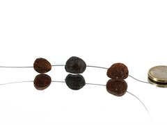 Moqui Marbles mini gebohrt - 3 Stück