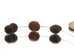 Moqui Marbles mini gebohrt - 3 Stück