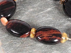 Mahagoni Obsidian Armband