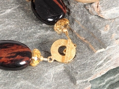 Mahagoni Obsidian Armband