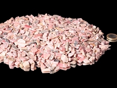 Rhodochrosit Schleifreste getrommelt