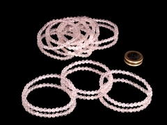 Rosenquarz Kugelarmband 4 mm