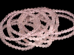 Rosenquarz Kugelarmband 4 mm
