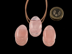 Rosenquarz Extra Tropfenanhänger