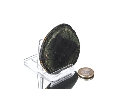 Turmalin Scheibe - grün mit Dreieck