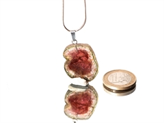 Turmalinscheiben Anhänger - 925 Silber