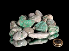Variscit Trommelsteine - 0,25 kg