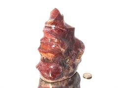 Versteinertes Holz Skulptur 'Flamme'