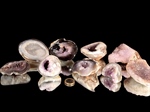 Amethystdrusenstücke polierter Rand - 1 kg