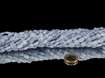 Chalcedon facettierte Ellipsen Kettenstrang