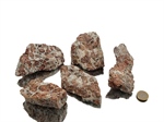 Granat in Matrix - Wollastonit Rohsteine - 1 kg