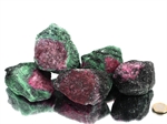 Zoisit mit Rubin (Anyolit) Rohsteine - 1 kg