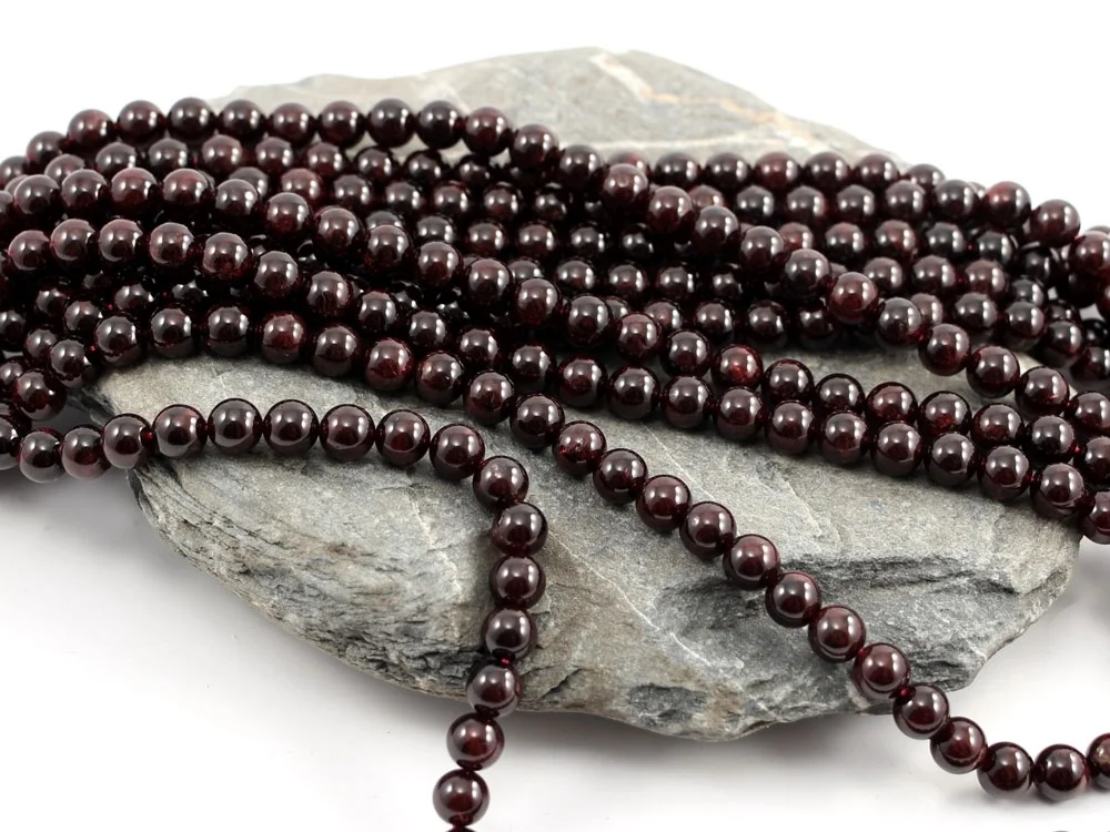 Granat 8 mm Kugelkettenstrang**