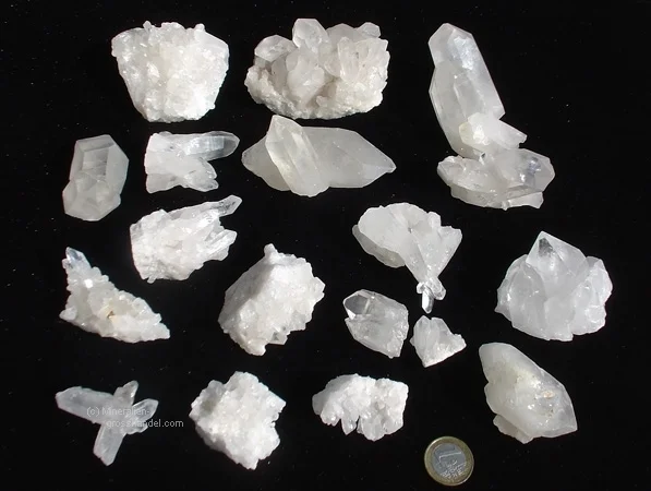 Rock crystal specimens, B-grade, 1 kg