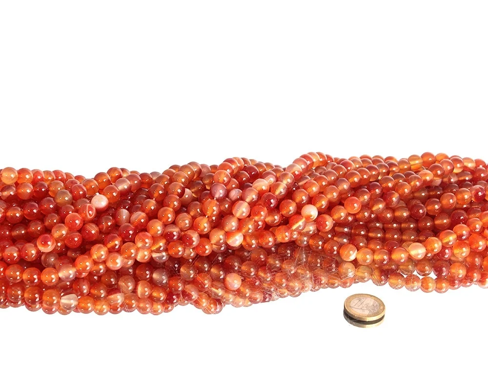 Carnelian 10 mm bead strand**