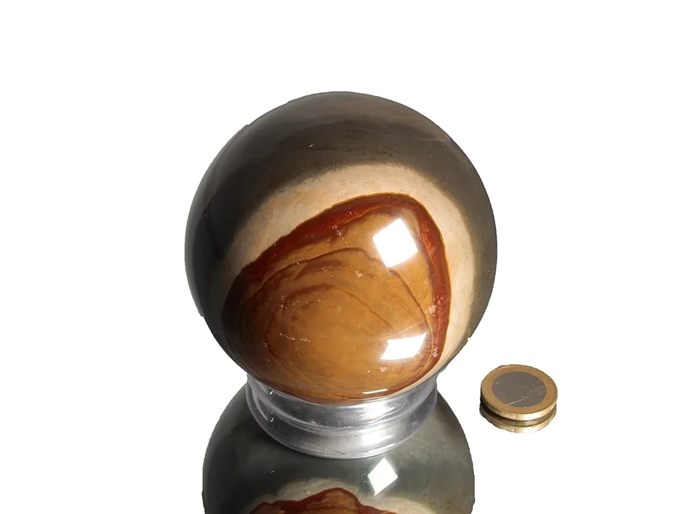 Polychromer Jaspis Kugel 8,6 cm