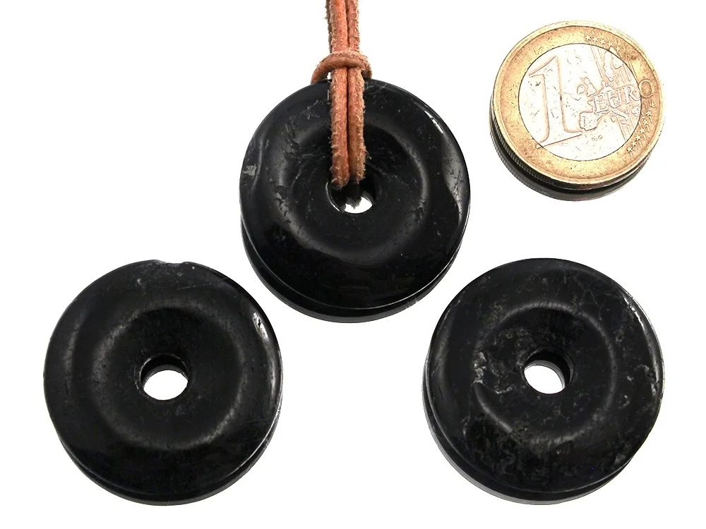 Turmalin schwarz Donut 30 mm (Schörl)