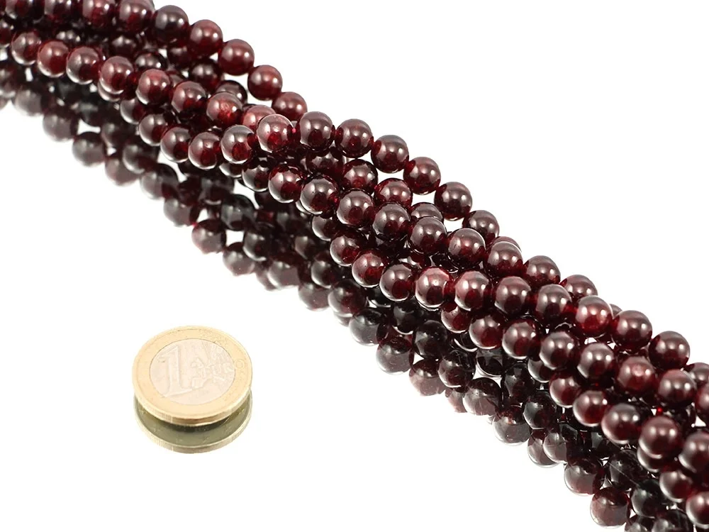 Granat 8 mm Kugelkettenstrang**