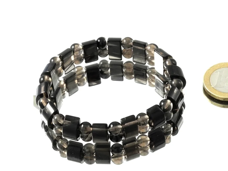 Lamellenobsidian Fancy Armband