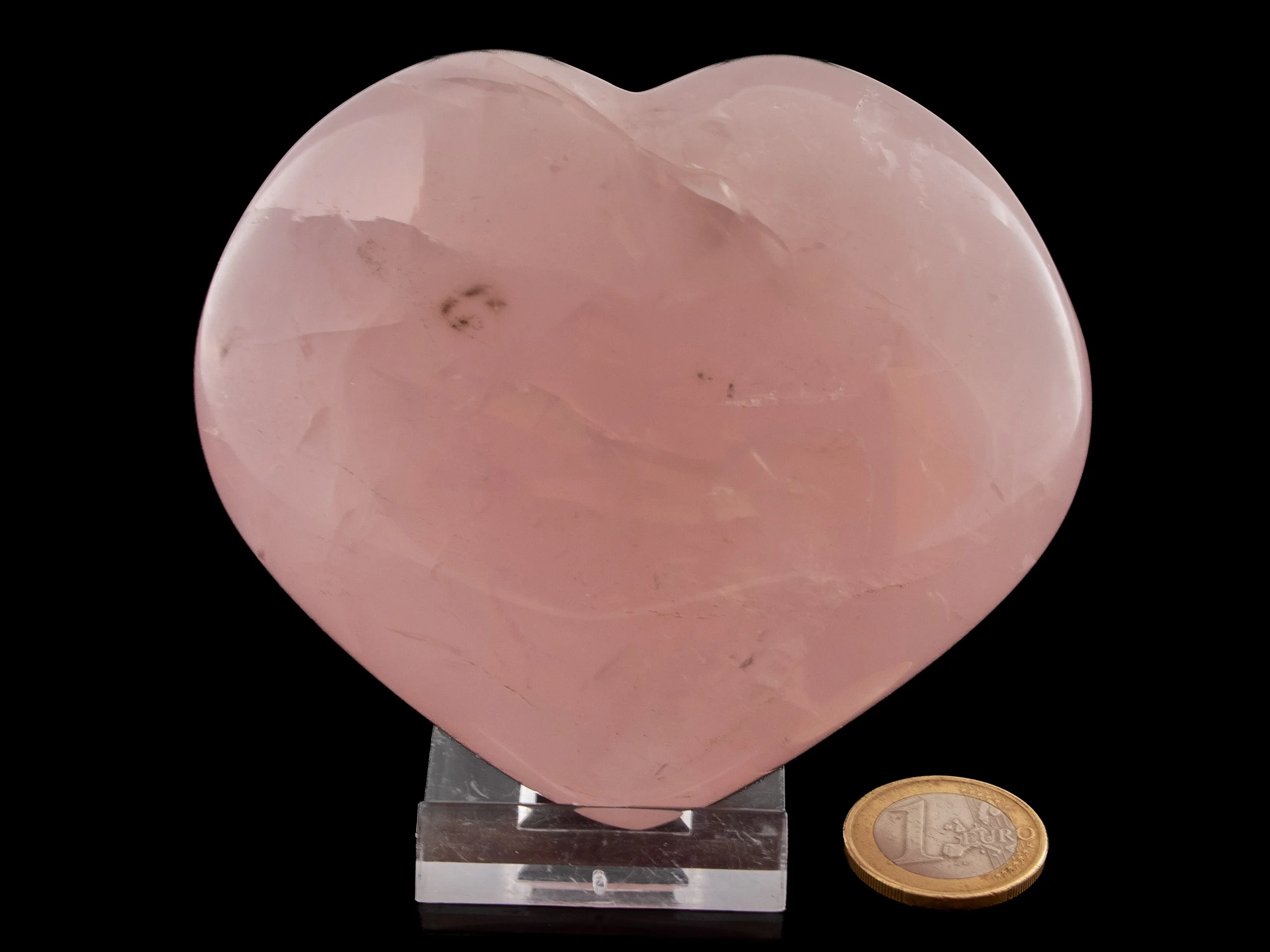 Rosenquarz Herz XL