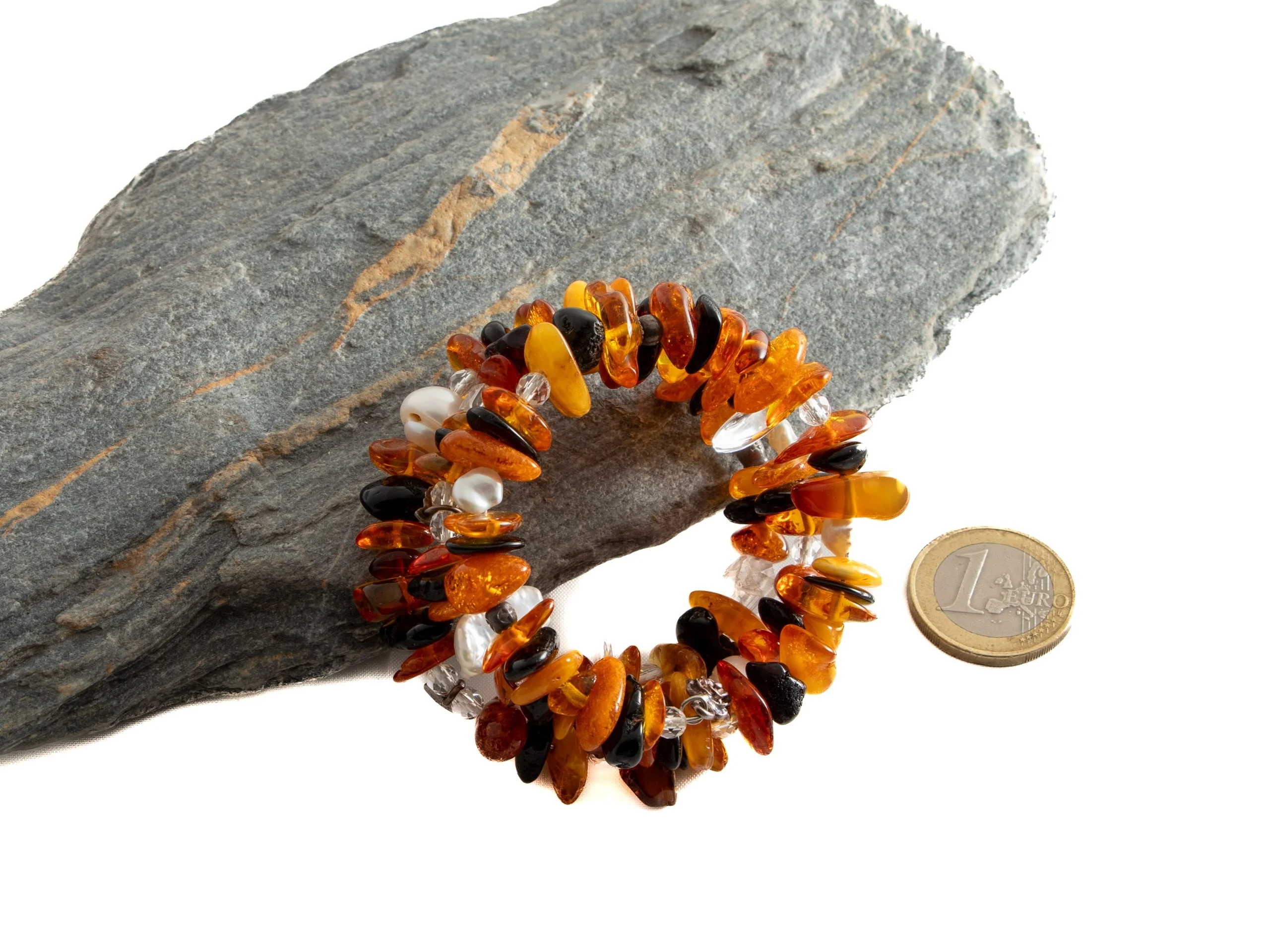 Bernsteinsplitter Armband