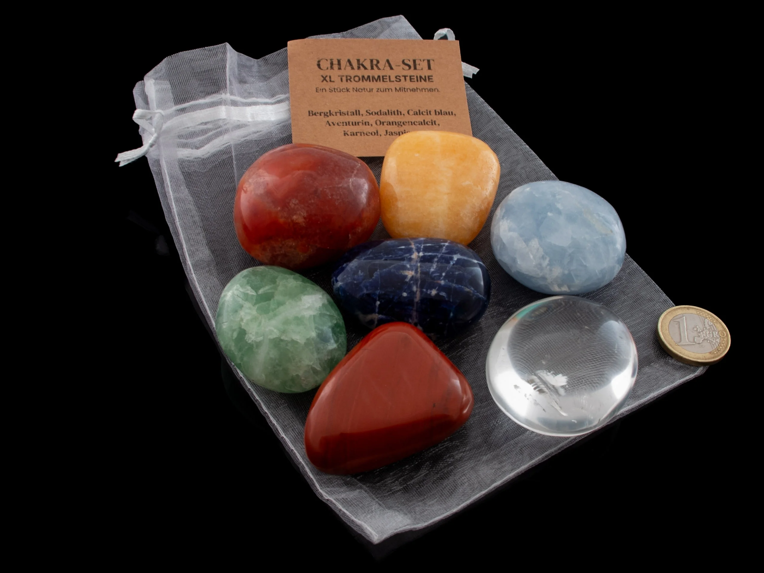 Chakra-Set XL Trommelsteine