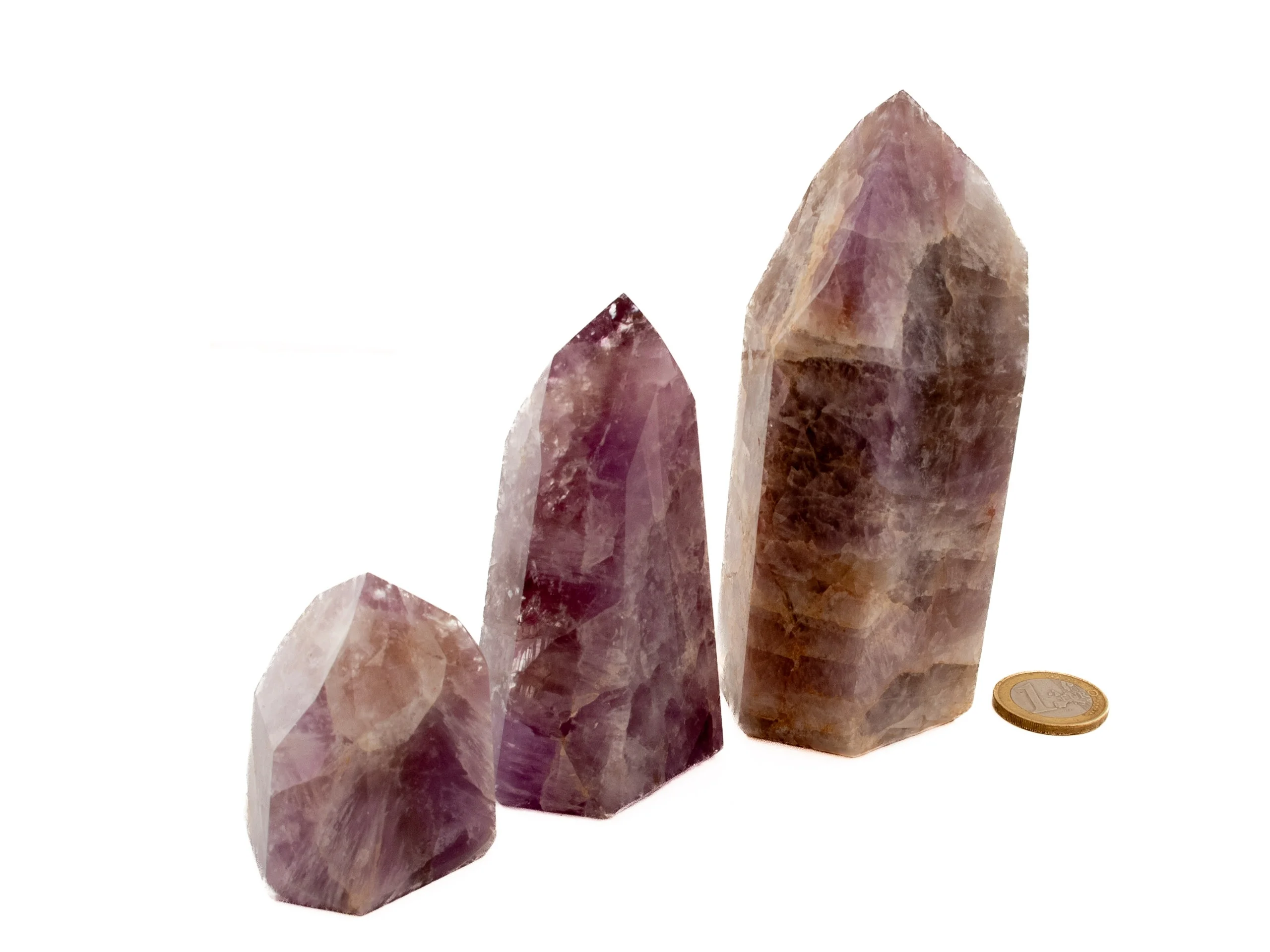 'Super 7' Amethyst Kristallspitzen - 3 x