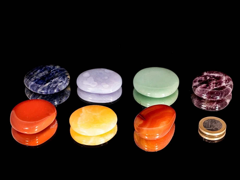 Chakra pocket stone set