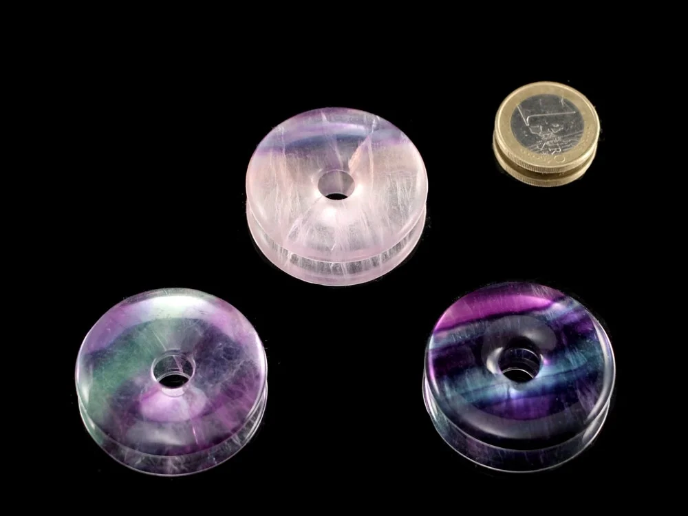 Regenbogenfluorit Donut 40 mm